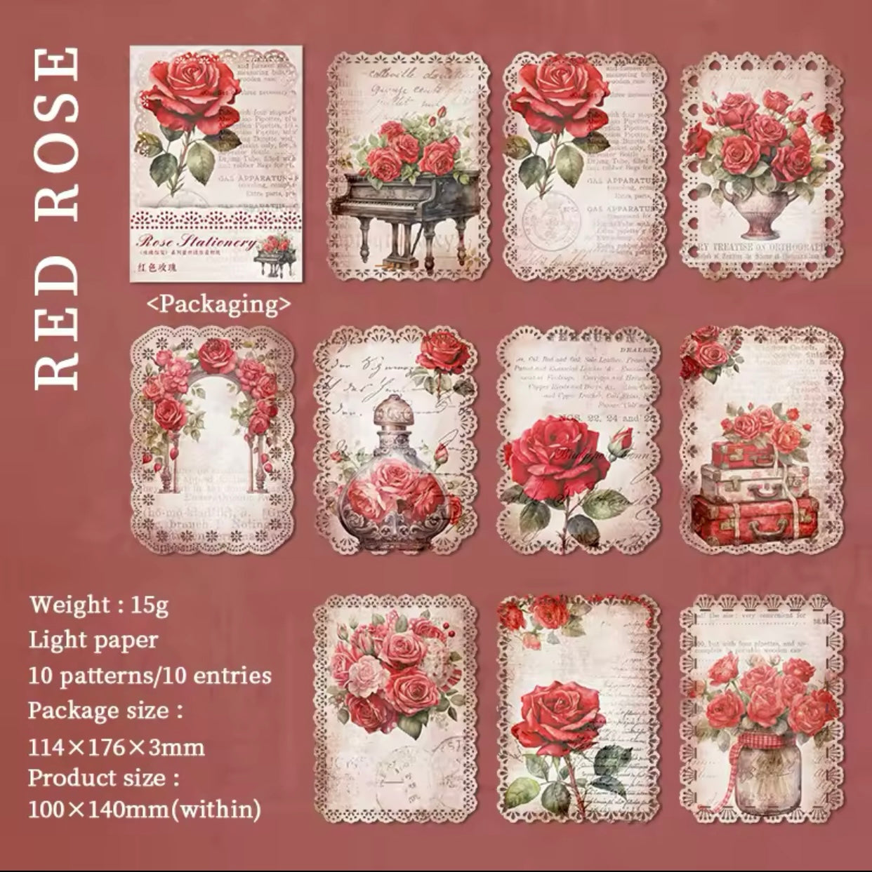 Papier avec dentelle motif floral vintage