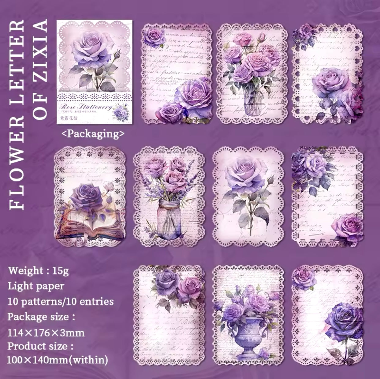 Papier avec dentelle motif floral vintage